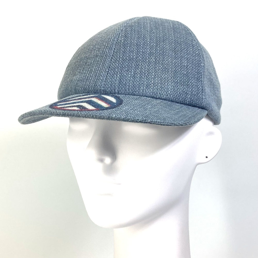 CHANEL エアライン 16SS デニム ビーズ 帽子 キャップ帽 ベースボール キャップ コットン レディース ブルー
