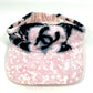 CHANEL パイル CC ココマーク 帽子 バイザー サンバイザー コットン レディース ピンク
