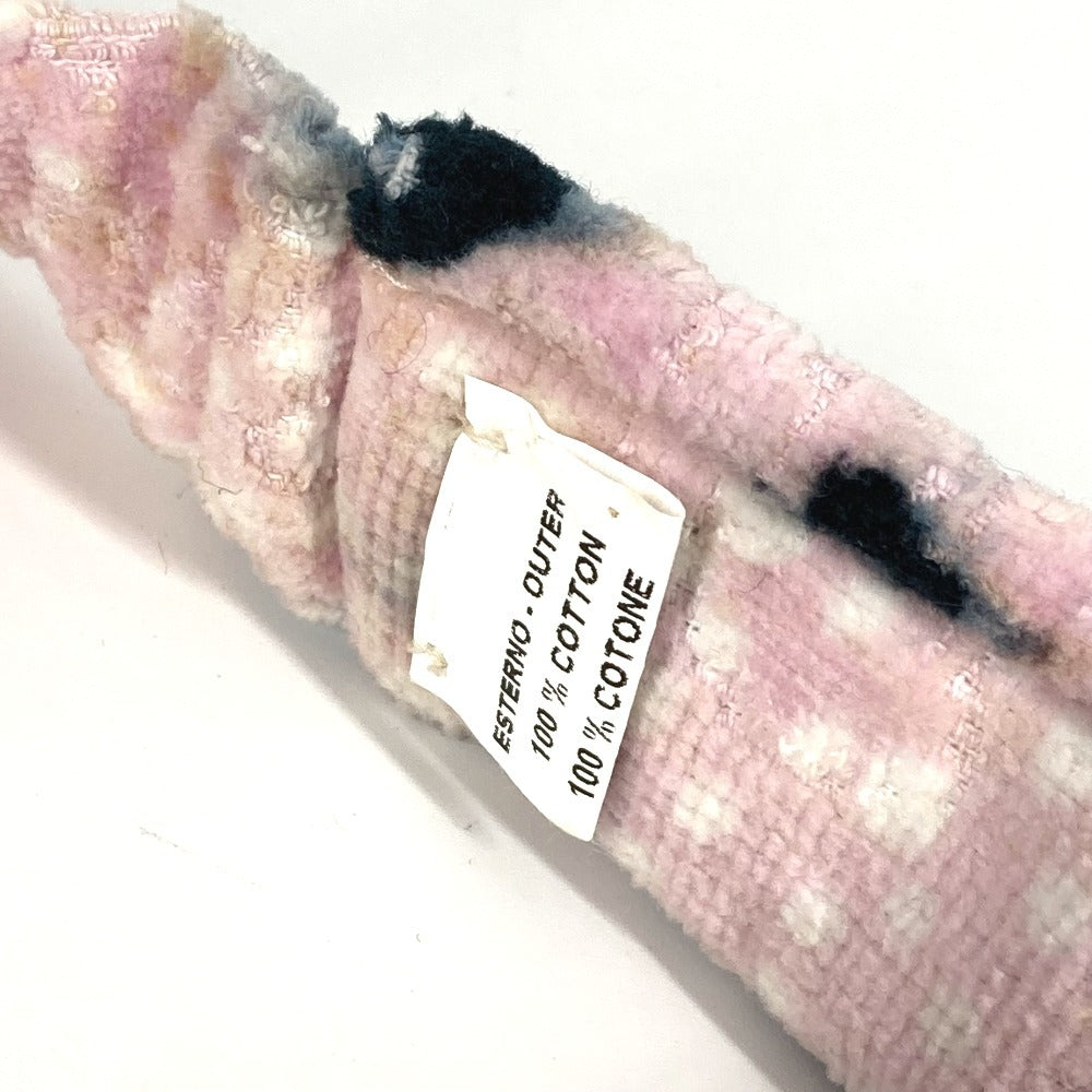 CHANEL パイル CC ココマーク 帽子 バイザー サンバイザー コットン レディース ピンク