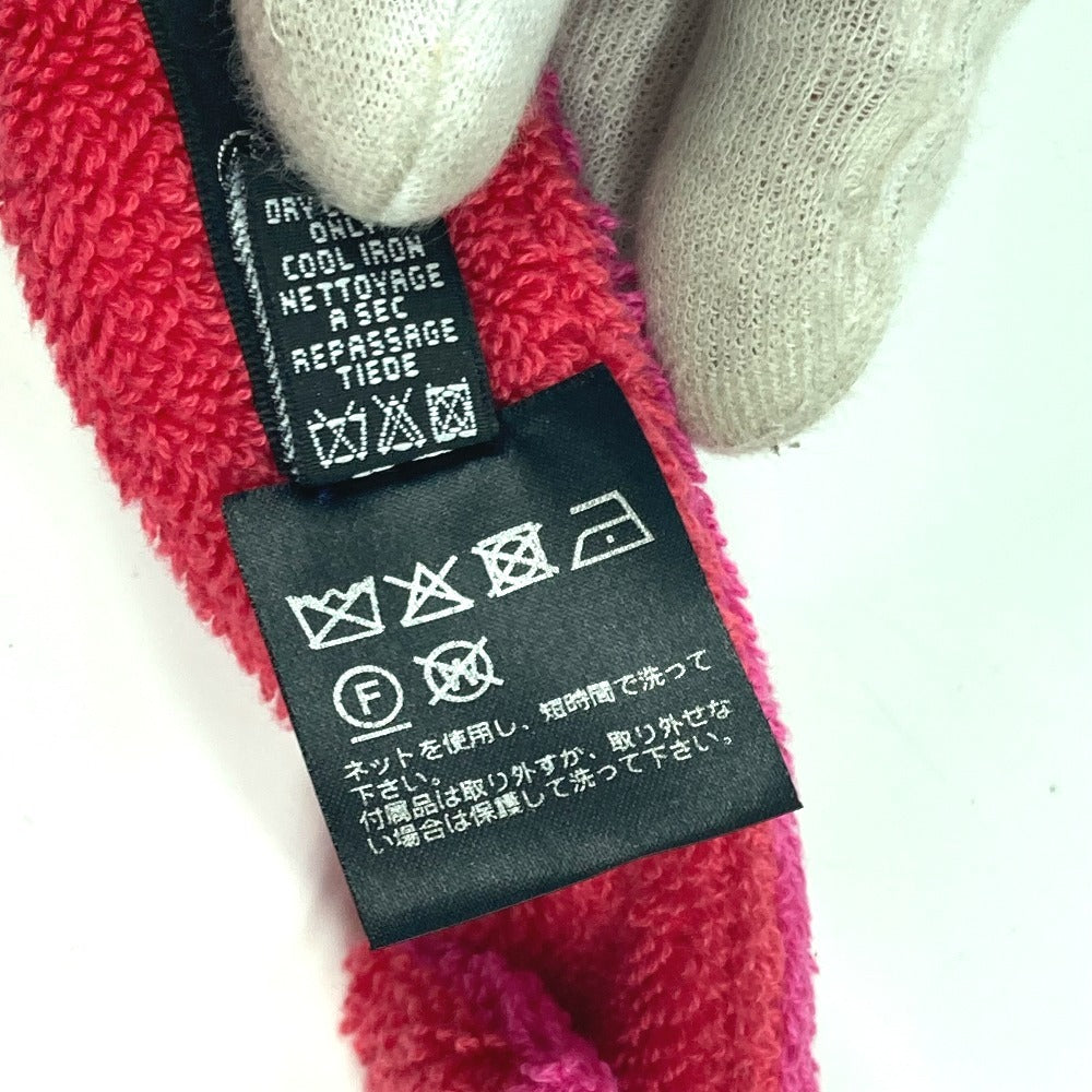 CHANEL 20C ロゴ 帽子 パイル バイザー サンバイザー コットン レディース ピンク