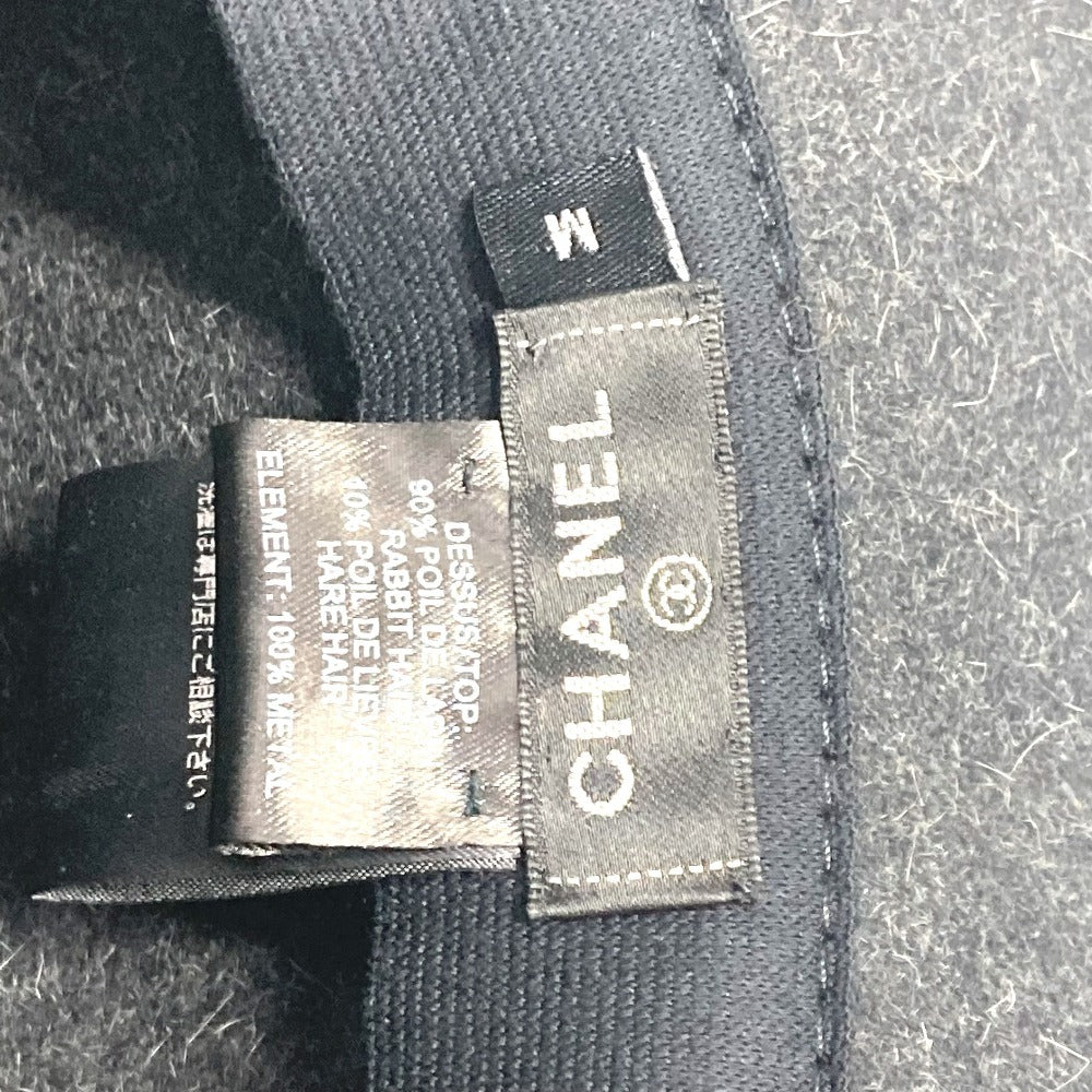 CHANEL リボン ロゴ りぼん CC ココマーク ハット帽 帽子 バケットハット ボブハット ハット ラビット レディース グレー