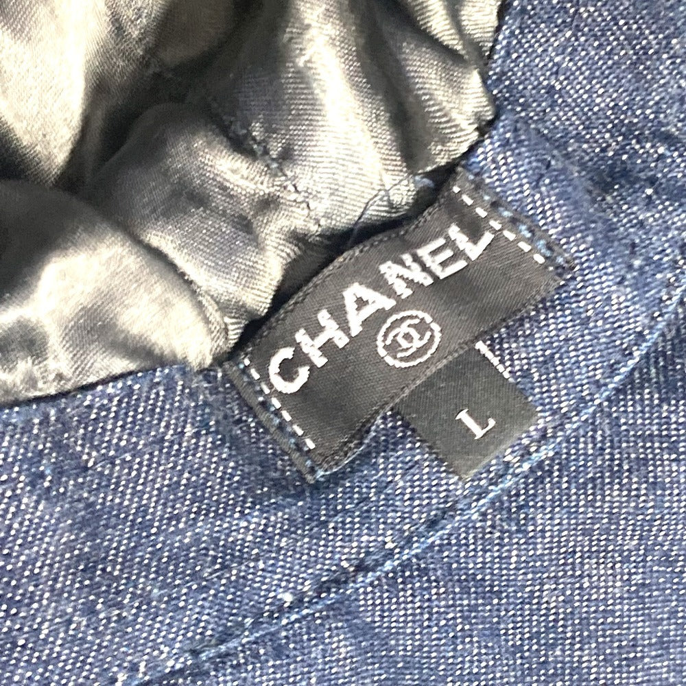 CHANEL デニム 夜間飛行 ハット帽 帽子 バケットハット ボブハット ハット コットン レディース ブルー