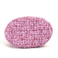 CHANEL 2022SS CC Coco Mark Chain Bucket-Shaped Crossbody Pochette 2-Way Handbag/Shoulder Bag in Tweed, Pink
