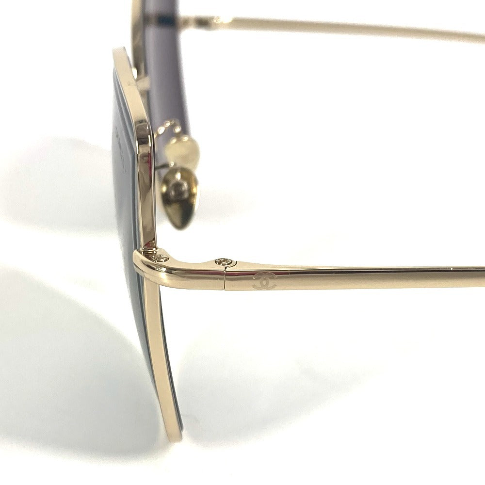 CHANEL 4253 ティアドロップ ロゴ CC ココマーク めがね メガネ アイウェア 眼鏡 サングラス メタル レディース ブラック系