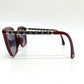 CHANEL 5546-QA Coco Mark Chain Square Shape Calfskin Plastic Sunglasses for Women Red