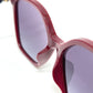 CHANEL 5546-QA Coco Mark Chain Square Shape Calfskin Plastic Sunglasses for Women Red