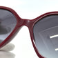 CHANEL 5546-QA Coco Mark Chain Square Shape Calfskin Plastic Sunglasses for Women Red