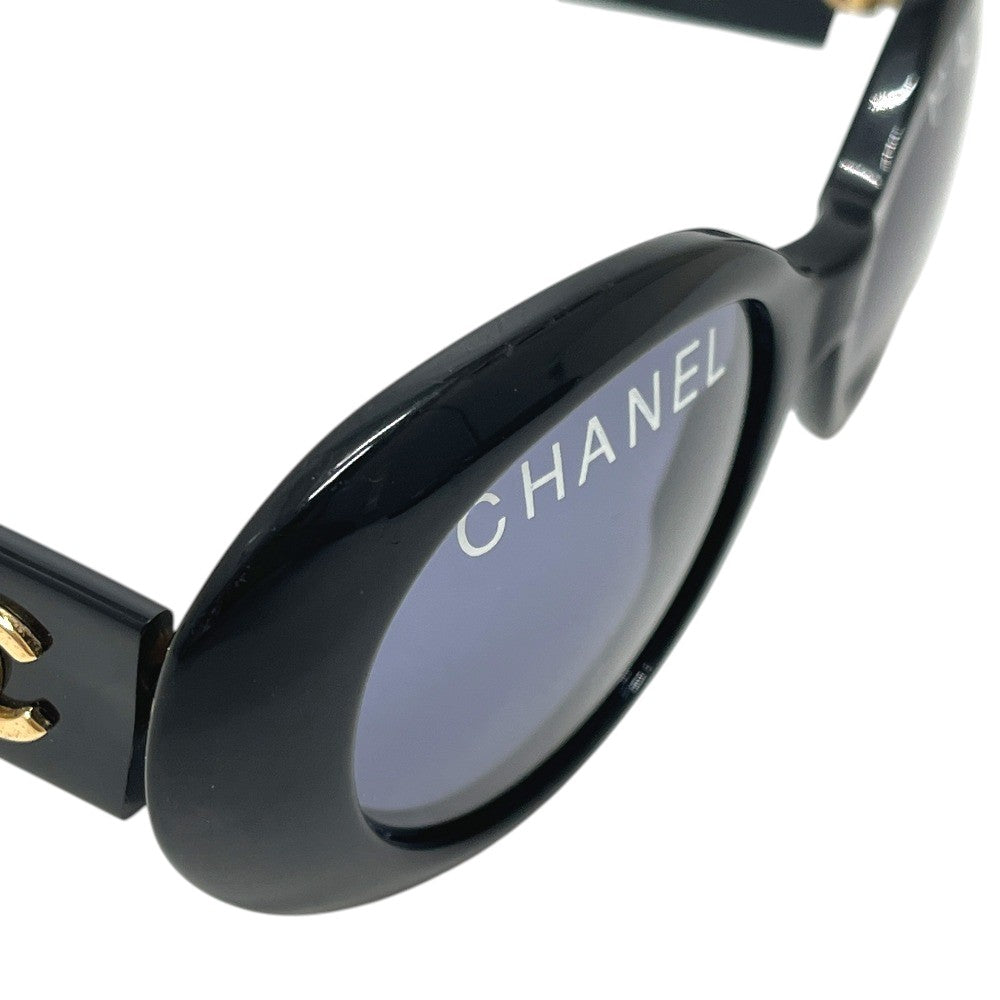 CHANEL 01947 94305 CHANEL PARIS ロゴ アイウェア サングラス プラスチック レディース ブラック