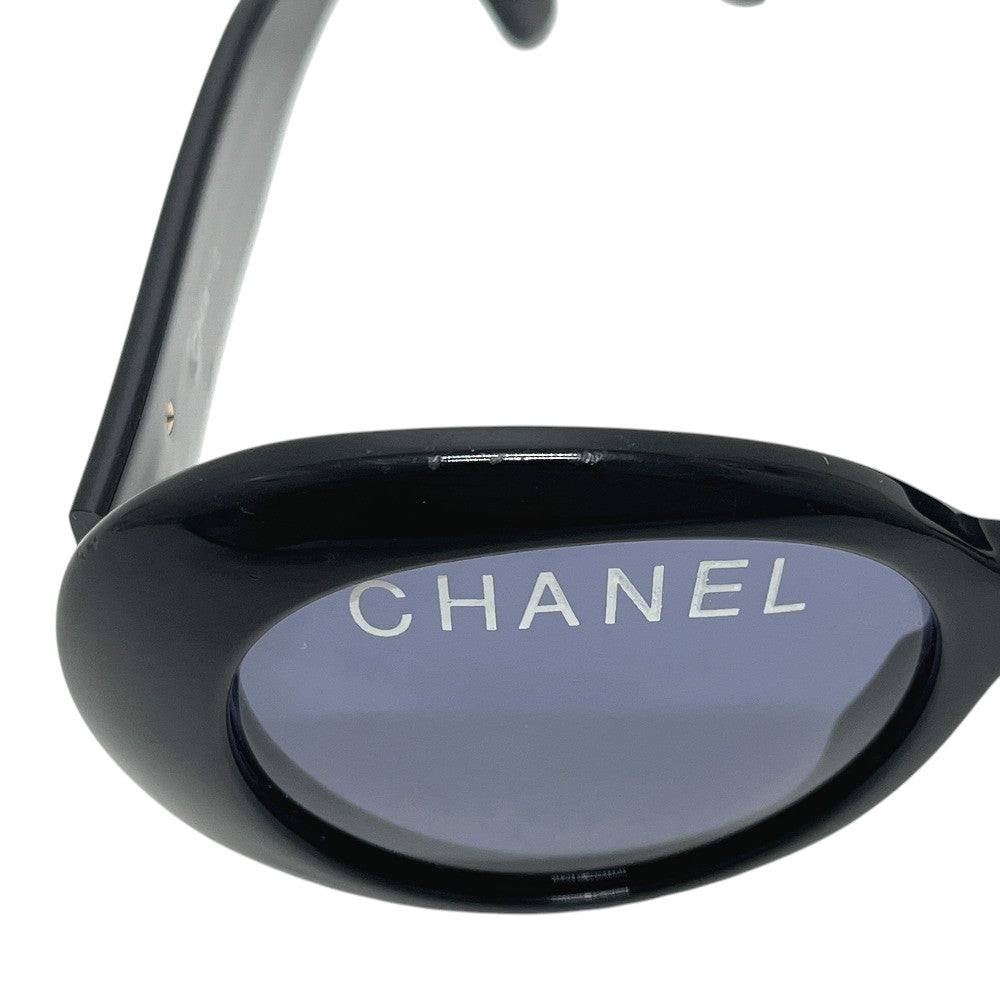CHANEL 01947 94305 CHANEL PARIS ロゴ アイウェア サングラス プラスチック レディース ブラック