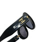 CHANEL 01947 94305 CHANEL PARIS ロゴ アイウェア サングラス プラスチック レディース ブラック