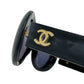 CHANEL 01947 94305 CHANEL PARIS ロゴ アイウェア サングラス プラスチック レディース ブラック