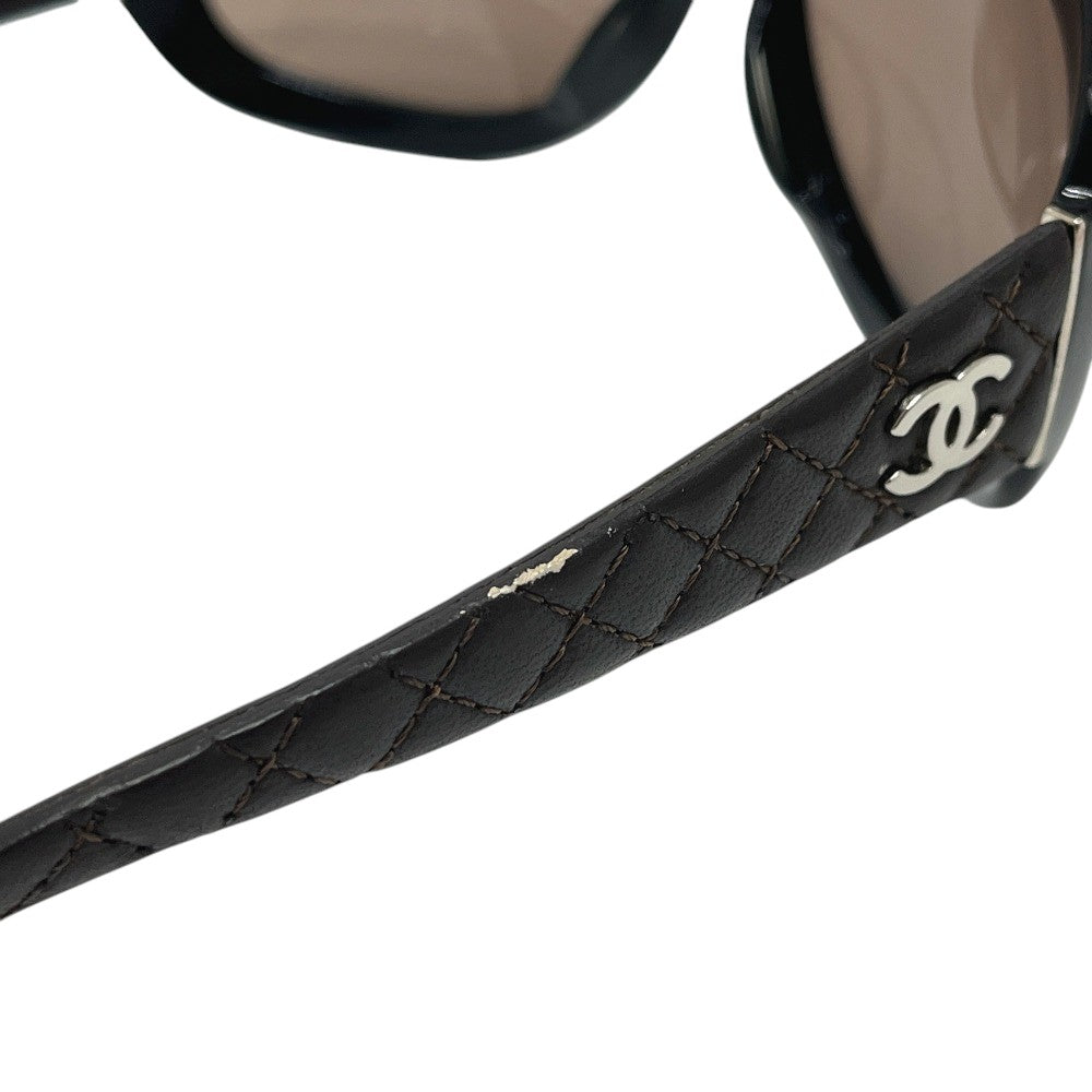 CHANEL 5116-Ｑ ココマーク マトラッセ アイウェア サングラス プラスチック レディース ブラウン