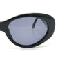 CHANEL 05974 CC Mark Eyewear Oval Blue Lens Vintage sunglasses Plastic Black Used