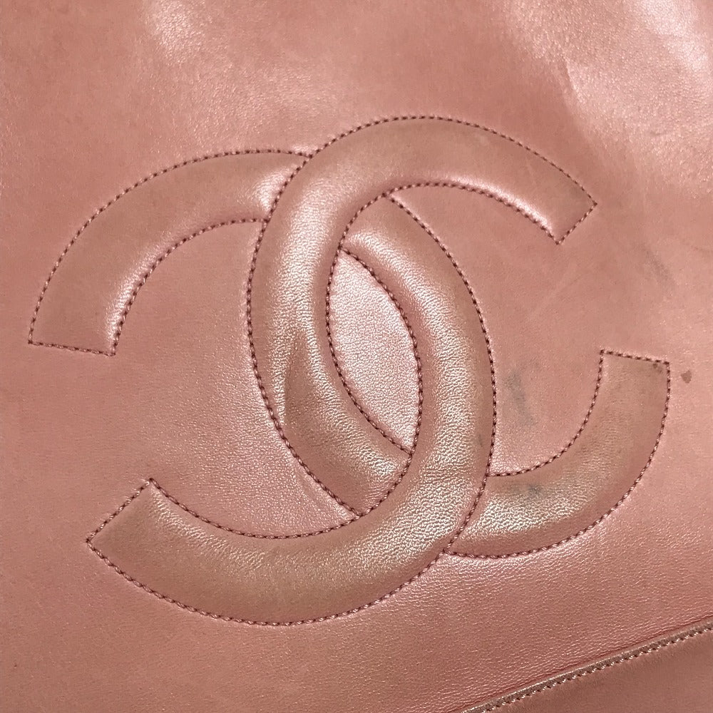CHANEL 肩掛け カバン ショルダーバッグ CC ココマーク チェーン トートバッグ レザー レディース ピンク