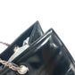 CHANEL CC ココマーク 肩掛け リップスティック カバン Wチェーン ショルダーバッグ エナメル レディース ブラック