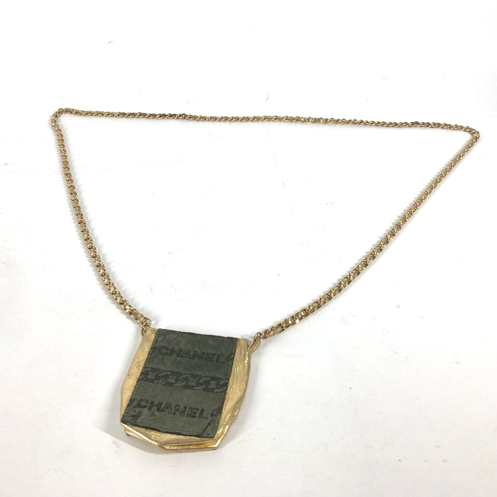 CHANEL カバン ポシェット ロゴ チェーン ミニ ショルダーバッグ レザー/ハラコ レディース カーキ