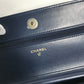 CHANEL AP0250 Long Wallet Chain Bag Matelasse Chain Wallet Crossbody Shoulder Bag Denim Women's Blue