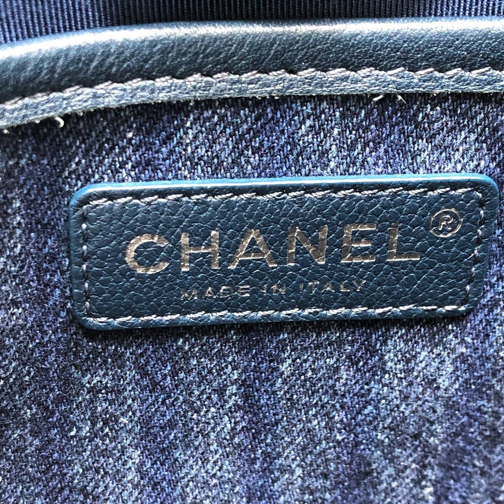 CHANEL A57641 Matelasse CC Mark 2WAY Bag Shoulder Bag Handbag Crossbody Shoulder Bag Denim blue/SilverHardware Used
