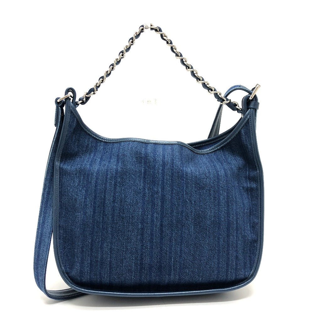 CHANEL A57641 Matelasse CC Mark 2WAY Bag Shoulder Bag Handbag Crossbody Shoulder Bag Denim blue/SilverHardware Used