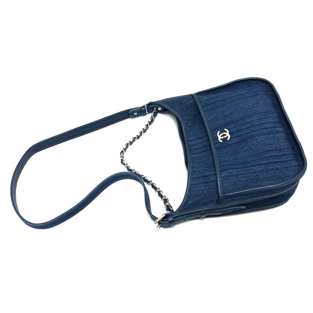 CHANEL A57641 Matelasse CC Mark 2WAY Bag Shoulder Bag Handbag Crossbody Shoulder Bag Denim blue/SilverHardware Used