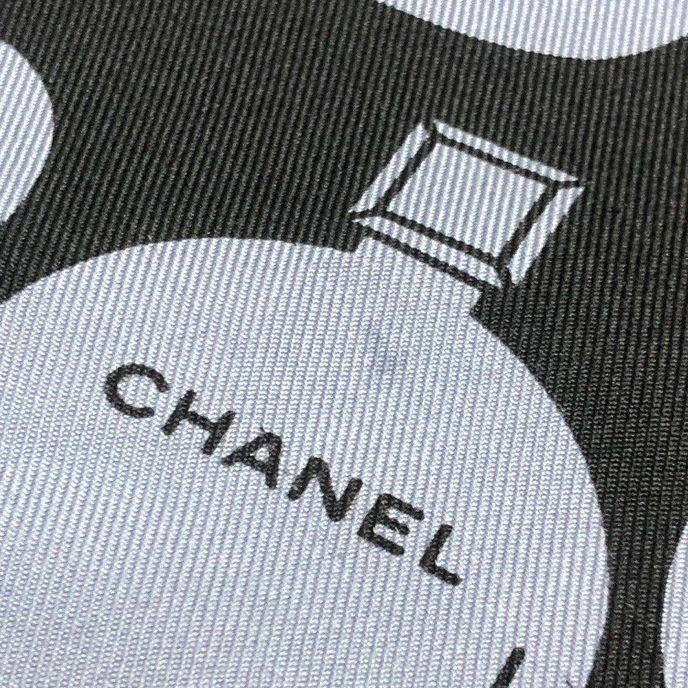 CHANEL Pop Multi-Design Fashion Accessory Large Silk Scarf for Women, Black