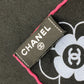 CHANEL Pop Multi-Design Fashion Accessory Large Silk Scarf for Women, Black