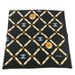 CHANEL CC MarkChain all-over print Apparel accessories, large shawls Scarf silk Black Used
