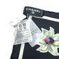 CHANEL Camelia Shawl, Stole/Shawl, Bandana, Silk Scarf, Floral Pattern Scarf silk Black Used