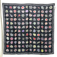 CHANEL Camelia Shawl, Stole/Shawl, Bandana, Silk Scarf, Floral Pattern Scarf silk Black Used