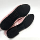 CHANEL CC Mark Ribbon Bicolor Tweed ballerina flats pumps tweed / enamel pink/Black Used