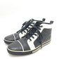 CHANEL G28067 Matelasse CC Mark Bicolor High-Cut Sneakers Shoes sneakers Leather Black/White Used