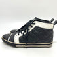 CHANEL G28067 Matelasse CC Mark Bicolor High-Cut Sneakers Shoes sneakers Leather Black/White Used