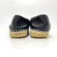 CHANEL Ｇ29762 CC Mark Espadrilles Slip-on shoes Slip-on Leather Black Used
