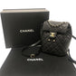 CHANEL AS4058 Matelasse Quilted Coco Mark CC Logo Chain Bag Backpack Caviar Skin Women's Black
