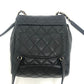 CHANEL AS4058 Matelasse Quilted Coco Mark CC Logo Chain Bag Backpack Caviar Skin Women's Black
