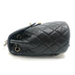 CHANEL AS4058 Matelasse Quilted Coco Mark CC Logo Chain Bag Backpack Caviar Skin Women's Black