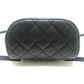CHANEL AS4058 Matelasse Quilted Coco Mark CC Logo Chain Bag Backpack Caviar Skin Women's Black