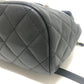 CHANEL AS4058 Matelasse Quilted Coco Mark CC Logo Chain Bag Backpack Caviar Skin Women's Black