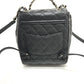 CHANEL AS4058 Backpack Matelasse Quilted Coco Mark CC Logo Chain Bag Rucksack Caviar Skin Women's Gold Hardware Black