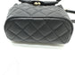 CHANEL AS4058 Backpack Matelasse Quilted Coco Mark CC Logo Chain Bag Rucksack Caviar Skin Women's Gold Hardware Black