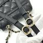 CHANEL AS4058 Backpack Matelasse Quilted Coco Mark CC Logo Chain Bag Rucksack Caviar Skin Women's Gold Hardware Black