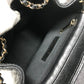 CHANEL AS3290 โลโก้ CC โคโค่ มาร์ค ควิลท์ มาตราเซ่ ควิลท์ เป้สะพายหลังโซ่ ช่องกระเป๋าคู่ กระเป๋าเป้สะพายหลัง หนังคาเวียร์ สำหรับผู้หญิง สีดำ