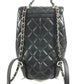 CHANEL AS3290 โลโก้ CC โคโค่ มาร์ค ควิลท์ มาตราเซ่ ควิลท์ เป้สะพายหลังโซ่ ช่องกระเป๋าคู่ กระเป๋าเป้สะพายหลัง หนังคาเวียร์ สำหรับผู้หญิง สีดำ