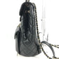 CHANEL AS3290 โลโก้ CC โคโค่ มาร์ค ควิลท์ มาตราเซ่ ควิลท์ เป้สะพายหลังโซ่ ช่องกระเป๋าคู่ กระเป๋าเป้สะพายหลัง หนังคาเวียร์ สำหรับผู้หญิง สีดำ