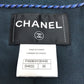 CHANEL 13K Two-Tone Long Coat, Wool, Women's, Green