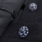 CHANEL 15C Beaded V-neck Button-front Sleeveless Knee-Length Tweed Dress in Black