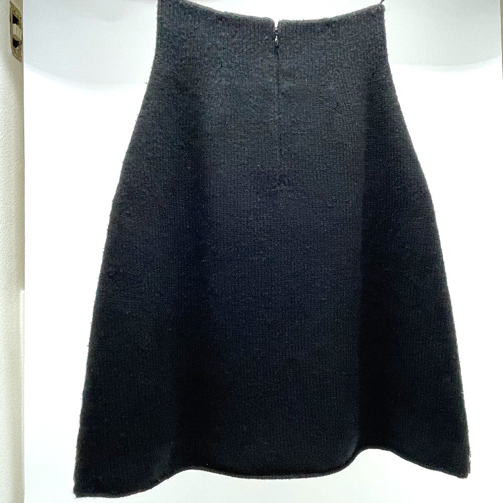 CHANEL P55435K07229 16K Side Double Zip Bottoms Skirt Wool/Cashmere Women's Black