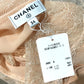 CHANEL P56537 レース切り替え 17S ワンピース ドレス シルク レディース サーモンピンク ピンク