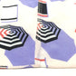 CHANEL P61308 CC Coco Mark 19S Parasol Motif Apparel Tops Blouse Long Sleeve Silk Women's Soft Pink x Multicolor