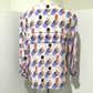 CHANEL P61308 CC Coco Mark 19S Parasol Motif Apparel Tops Blouse Long Sleeve Silk Women's Soft Pink x Multicolor